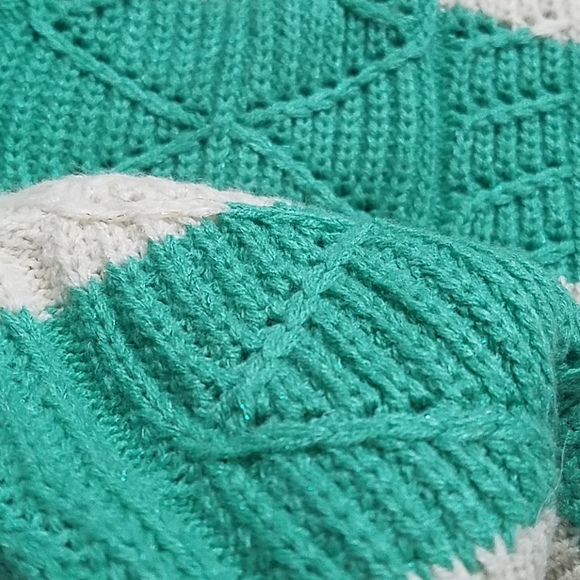 Aqua & Cream Sweater - Picture 8 of 8